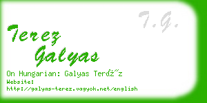 terez galyas business card